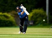 22 May 2021; George Dockrell of Leinster Lighting bats during the Cricket Ireland InterProvincial Cup 2021 match between Munster Reds and Leinster Lightning at Pembroke Cricket Club in Dublin. Photo by Harry Murphy/Sportsfile