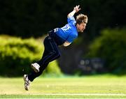 22 May 2021; Barry McCarthy of Leinster Lighting bowls during the Cricket Ireland InterProvincial Cup 2021 match between Munster Reds and Leinster Lightning at Pembroke Cricket Club in Dublin. Photo by Harry Murphy/Sportsfile