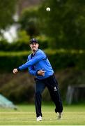 22 May 2021; George Dockrell of Leinster Lighting fields during the Cricket Ireland InterProvincial Cup 2021 match between Munster Reds and Leinster Lightning at Pembroke Cricket Club in Dublin. Photo by Harry Murphy/Sportsfile