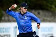 22 May 2021; Jamie Grassi of Leinster Lighting fields during the Cricket Ireland InterProvincial Cup 2021 match between Munster Reds and Leinster Lightning at Pembroke Cricket Club in Dublin. Photo by Harry Murphy/Sportsfile