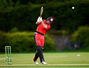 22 May 2021; Jack Carty of Munster Reds bats during the Cricket Ireland InterProvincial Cup 2021 match between Munster Reds and Leinster Lightning at Pembroke Cricket Club in Dublin. Photo by Harry Murphy/Sportsfile