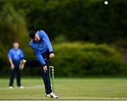 22 May 2021; George Dockrell of Leinster Lighting bowls during the Cricket Ireland InterProvincial Cup 2021 match between Munster Reds and Leinster Lightning at Pembroke Cricket Club in Dublin. Photo by Harry Murphy/Sportsfile