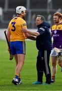 16 May 2021; Wexford manager Davy Fitzgerald with Conor Cleary of Clare after the Allianz Hurling League Division 1 Group B Round 2 match between Clare and Wexford at Cusack Park in Ennis, Clare. Photo by Ray McManus/Sportsfile