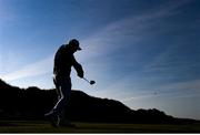 27 May 2021; Joel Girrbach of Switzerland hits his tee shot on the 8th hole during day one of the Irish Challenge Golf at Portmarnock Golf Links in Dublin. Photo by Ramsey Cardy/Sportsfile