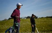 27 May 2021; Tom McKibbin of Northern Ireland waits to play his second shot on the 8th hole during day one of the Irish Challenge Golf at Portmarnock Golf Links in Dublin. Photo by Ramsey Cardy/Sportsfile