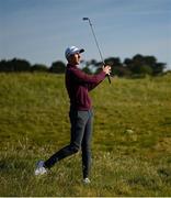 27 May 2021; Tom McKibbin of Northern Ireland plays from the rough on the 8th hole during day one of the Irish Challenge Golf at Portmarnock Golf Links in Dublin. Photo by Ramsey Cardy/Sportsfile