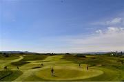 27 May 2021; A general view of the 13th green during day one of the Irish Challenge Golf at Portmarnock Golf Links in Dublin. Photo by Ramsey Cardy/Sportsfile