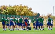 29 May 2021; Players before a Republic of Ireland training session at PGA Catalunya Resort in Girona, Spain. Photo by Pedro Salado/Sportsfile