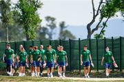 29 May 2021; Players before a Republic of Ireland training session at PGA Catalunya Resort in Girona, Spain. Photo by Pedro Salado/Sportsfile