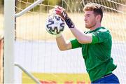 29 May 2021; Goalkeeper Mark Travers during a Republic of Ireland training session at PGA Catalunya Resort in Girona, Spain. Photo by Pedro Salado/Sportsfile