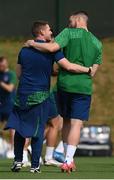 31 May 2021; Coach Anthony Barry and Matt Doherty, right, during a Republic of Ireland training session at PGA Catalunya Resort in Girona, Spain. Photo by Stephen McCarthy/Sportsfile