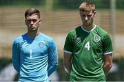 2 June 2021; Brian Maher and Mark McGuinness of Republic of Ireland prior to the U21 International friendly match between Australia and Republic of Ireland at Marbella Football Centre in Marbella, Spain. Photo by Mateo Villalba Sanchez/Sportsfile