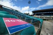 10 June 2021; A general view of the RDS Arena ahead of Leinster Rugby's Guinness PRO14 Rainbow Cup game against Dragons on Friday, 11 June. The game has been designated a test event by the Irish Government whereby 1,200 supporters will be allowed access to attend the match. Photo by Stephen McCarthy/Sportsfile