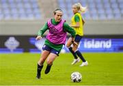 10 June 2021; Ciara Grant during a Republic of Ireland women training session at Laugardalsvollur in Reykjavik, Iceland. Photo by Eythor Arnason/Sportsfile