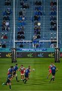 11 June 2021; A general view of action as supporters look on during the Guinness PRO14 match between Leinster and Dragons at the RDS Arena in Dublin. Photo by Harry Murphy/Sportsfile