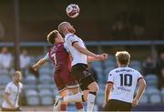 21 June 2021; Chris Shields of Dundalk in action against Darragh Markey of Drogheda United during the SSE Airtricity League Premier Division match between Drogheda United and Dundalk at Head in the Game Park in Drogheda, Louth. Photo by Piaras Ó Mídheach/Sportsfile