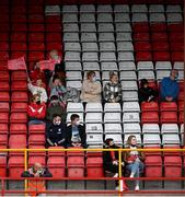 26 June 2021; Supporters during the SSE Airtricity Women's National League match between Shelbourne and Cork City at Tolka Park in Dublin. Photo by Ramsey Cardy/Sportsfile