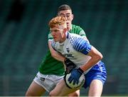 26 June 2021; Seán Boyce of Waterford in action against Paul Maher of Limerick during the Munster GAA Football Senior Championship Quarter-Final match between Limerick and Waterford at LIT Gaelic Grounds in Limerick. Photo by Piaras Ó Mídheach/Sportsfile
