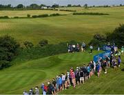 2 July 2021; Tommy Fleetwood of England watches his drive from the 16th tee box during day two of the Dubai Duty Free Irish Open Golf Championship at Mount Juliet Golf Club in Thomastown, Kilkenny. Photo by Ramsey Cardy/Sportsfile