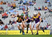 3 July 2021; Eoin Cody of Kilkenny in action against Liam Óg McGovern, centre, and Rory O'Connor of Wexford during the Leinster GAA Hurling Senior Championship Semi-Final match between Kilkenny and Wexford at Croke Park in Dublin. Photo by Seb Daly/Sportsfile
