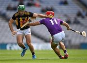 3 July 2021; Eoin Cody of Kilkenny is tackled by Lee Chin of Wexford during the Leinster GAA Hurling Senior Championship Semi-Final match between Kilkenny and Wexford at Croke Park in Dublin. Photo by Piaras Ó Mídheach/Sportsfile