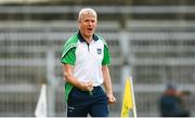 3 July 2021; Limerick manager John Kiely celebrates late in the Munster GAA Hurling Senior Championship Semi-Final match between Cork and Limerick at Semple Stadium in Thurles, Tipperary. Photo by Stephen McCarthy/Sportsfile