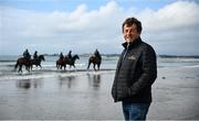 7 July 2021; Trainer Ado McGuinness poses for a portrait as his horses take to the gallops at South Beach in Rush, Co. Dublin as they gear up for the iconic Galway Races Summer Festival that takes place from Monday 26th July to Sunday 1st August. Photo by David Fitzgerald/Sportsfile