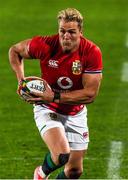 7 July 2021; Duhan van der Merwe of British and Irish Lions on the way to scoring a try during the 2021 British and Irish Lions tour match between Cell C Sharks and The British and Irish Lions at Emirates Airline Park in Johannesburg, South Africa. Photo by Sydney Seshibedi/Sportsfile