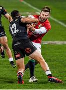 7 July 2021; Marius Louw of Cell C Sharks is tackled by Elliot Daly of British and Irish Lions during the 2021 British and Irish Lions tour match between Cell C Sharks and The British and Irish Lions at Emirates Airline Park in Johannesburg, South Africa. Photo by Sydney Seshibedi/Sportsfile