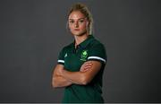 25 June 2021; Chloe Watkins during a Tokyo 2020 Team Ireland Announcement for Hockey in the Sport Ireland Institute at the Sport Ireland Campus in Dublin. Photo by Brendan Moran/Sportsfile