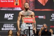 9 July 2021; Conor McGregor during weigh-ins for UFC 264 at the T-Mobile Arena in Las Vegas, Nevada, USA. Photo by Thomas King/Sportsfile