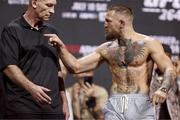 9 July 2021; Conor McGregor during weigh-ins for UFC 264 at the T-Mobile Arena in Las Vegas, Nevada, USA. Photo by Thomas King/Sportsfile