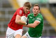 10 July 2021; Ian Maguire of Cork in action against Darragh Treacy of Limerick during the Munster GAA Football Senior Championship Semi-Final match between Limerick and Cork at the LIT Gaelic Grounds in Limerick. Photo by Harry Murphy/Sportsfile