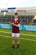 10 July 2021; Liam Collins of Galway with the Man of the Match award for his major performance in the 2020 Electric Ireland GAA Hurling All-Ireland Minor Championship Final match between Kilkenny and Galway at MW Hire O'Moore Park in Portlaoise, Laois. Photo by Matt Browne/Sportsfile