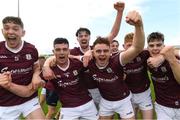 10 July 2021; Galway players celebrate after the 2020 Electric Ireland GAA Hurling All-Ireland Minor Championship Final match between Kilkenny and Galway at MW Hire O'Moore Park in Portlaoise, Laois. Photo by Matt Browne/Sportsfile