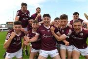 10 July 2021; Galway players celebrate after the 2020 Electric Ireland GAA Hurling All-Ireland Minor Championship Final match between Kilkenny and Galway at MW Hire O'Moore Park in Portlaoise, Laois. Photo by Matt Browne/Sportsfile