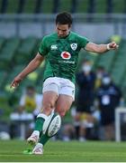 10 July 2021; Joey Carbery of Ireland kicks a penalty during the International Rugby Friendly match between Ireland and USA at the Aviva Stadium in Dublin. Photo by Brendan Moran/Sportsfile