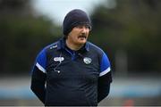 10 July 2021; Laois manager Seamus Plunkett before the GAA Hurling All-Ireland Senior Championship preliminary round match between Antrim and Laois at Parnell Park in Dublin. Photo by Seb Daly/Sportsfile