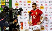 10 July 2021; Man of the Match Elliot Daly of British and Irish Lions is interviewed after the British and Irish Lions Tour match between Cell C Sharks and The British and Irish Lions at Loftus Versfeld Stadium in Pretoria, South Africa. Photo by Sydney Seshibedi/Sportsfile