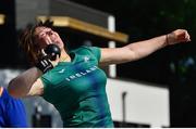 17 July 2021; Casey Mulvey of Ireland competing in the Women’s Shot Put Qualfiying A&B during day three of the European Athletics U20 Championships at the Kadriorg Stadium in Tallinn, Estonia. Photo by Marko Mumm/Sportsfile