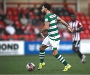 24 May 2021; Richie Towell of Shamrock Rovers during the SSE Airtricity League Premier Division match between Derry City and St Patrick's Athletic at Ryan McBride Brandywell Stadium in Derry. Photo by David Fitzgerald/Sportsfile