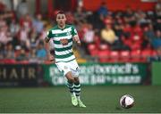 24 May 2021; Graham Burke of Shamrock Rovers during the SSE Airtricity League Premier Division match between Derry City and St Patrick's Athletic at Ryan McBride Brandywell Stadium in Derry. Photo by David Fitzgerald/Sportsfile