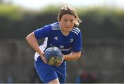 23 July 2021; Faye Scully, age 10, in action during the Bank of Ireland Leinster Rugby Summer Camp at Portlaoise RFC in Portlaoise, Laois. Photo by Matt Browne/Sportsfile