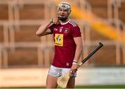 24 July 2021; Shane Clavin of Westmeath reacts after the Allianz Hurling League Division 1 Relegation Play-off match between Laois and Westmeath at MW Hire O'Moore Park in Portlaoise, Co Laois. Photo by Harry Murphy/Sportsfile