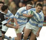 1March 2004; James Power, Blackrock, in action against Ian Keatley, Belvedere. Leinster Schools Senior Cup Semi-Final, Blackrock College v Belvedere College, Lansdowne Road, Dublin. Picture credit; Brian Lawless / SPORTSFILE *EDI*