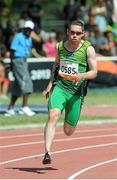 20 July 2013; Team Ireland’s Jason Smyth, from Eglinton, Co. Derry, competing in the Men’s 200m – T13 semi-final. 2013 IPC Athletics World Championships, Stadium Parilly, Lyon, France. Picture credit: John Paul Thomas / SPORTSFILE