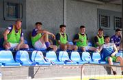 24 July 2021; A view of the Finn Harps subs bench during the FAI Cup First Round match between Fairview Rangers and Finn Harps at Fairview Rangers AFC in Limerick. Photo by Michael P Ryan/Sportsfile