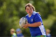 28 July 2021; Aoibhinn McGuinness, age 11, in action during the Bank of Ireland Leinster Rugby Summer Camp at Kilkenny RFC in Kilkenny. Photo by Matt Browne/Sportsfile