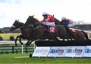 28 July 2021; Nodoubtaboutthat, with Tom Kelly up, clear the last on their way to winning the Irish Stallion Farms EBF Mares Handicap hurdle on day three of the Galway Races Summer Festival at Ballybrit Racecourse in Galway. Photo by David Fitzgerald/Sportsfile