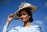 28 July 2021; Racegoer Catherine Furlong from Wexford during day three of the Galway Races Summer Festival at Ballybrit Racecourse in Galway. Photo by David Fitzgerald/Sportsfile